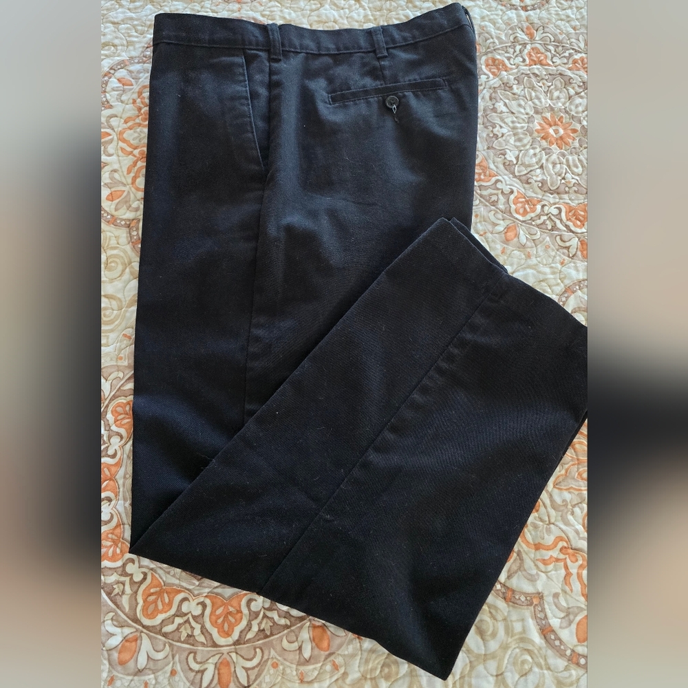 George's Men's Black Casual Pants 36W X 29L